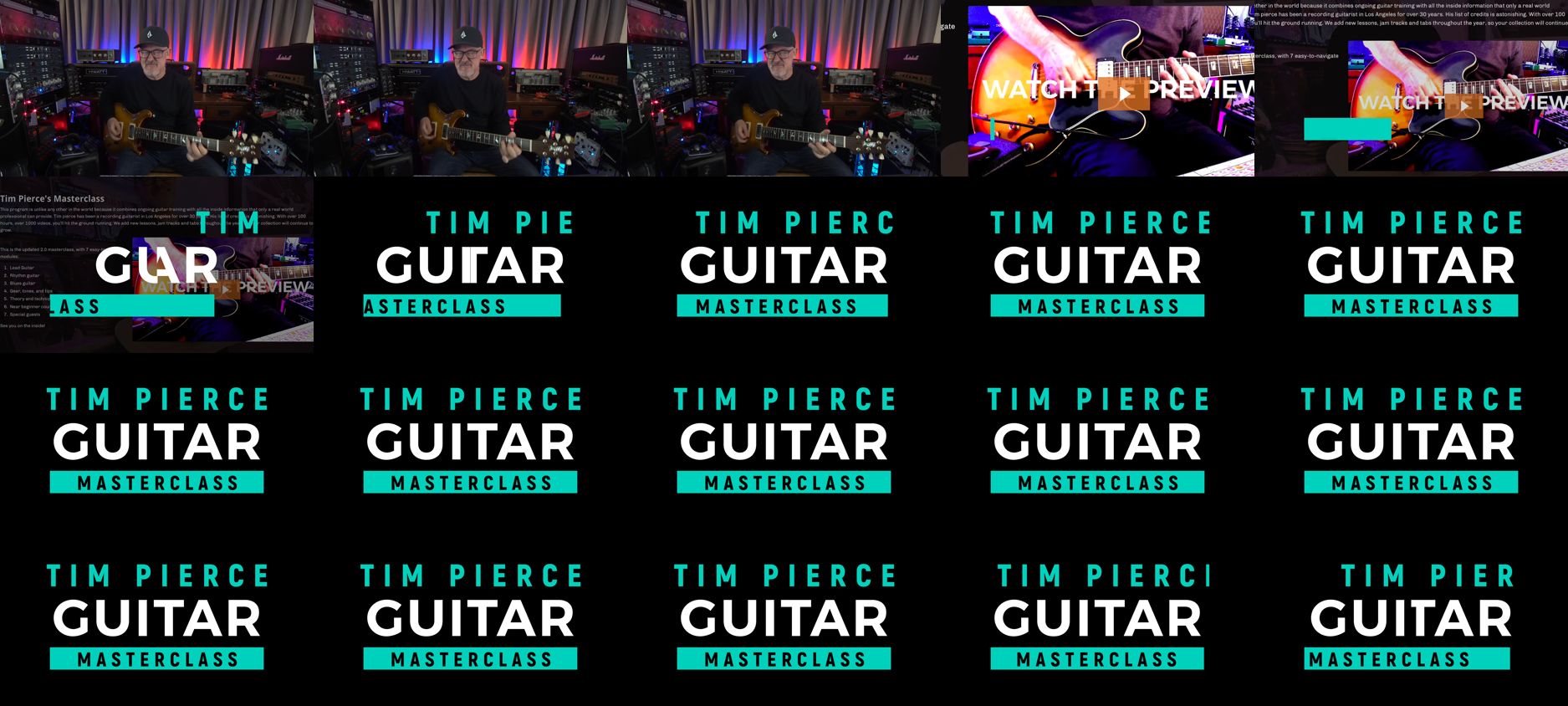 Subscribe to the Tim Pierce's Masterclass NOW / All Guitar Network